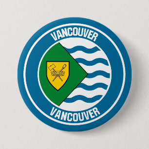 Badge Rond 7,6 Cm Emblème rond de Vancouver