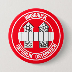 Badge Rond 7,6 Cm Emblème rond d'Innsbruck