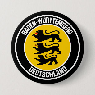 Badge Rond 7,6 Cm Emblème rond du Bade-Wurtemberg
