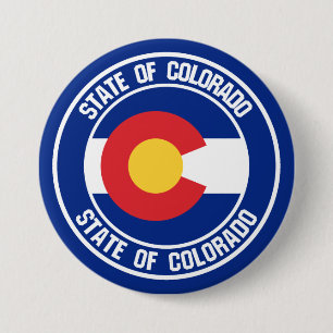 Badge Rond 7,6 Cm Emblème rond du Colorado