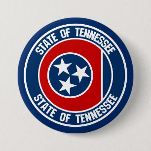 Badge Rond 7,6 Cm Emblème rond du Tennessee