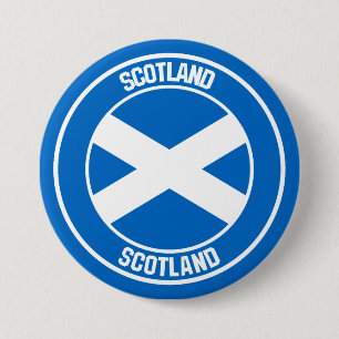 Badge Rond 7,6 Cm Emblème rond écossais