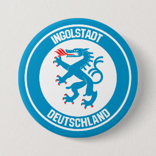 Badge Rond 7,6 Cm Emblème rond Ingolstadt