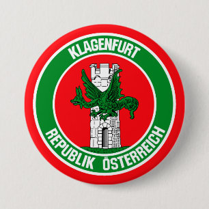 Badge Rond 7,6 Cm Emblème rond Klagenfurt