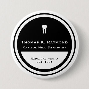 Badge Rond 7,6 Cm Employé dentaire