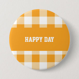 Badge Rond 7,6 Cm en vichy motif