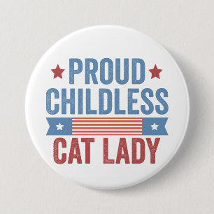 Badge Rond 7,6 Cm Enfant Chat Lady 2024