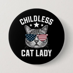 Badge Rond 7,6 Cm Enfant Chat Lady 2024