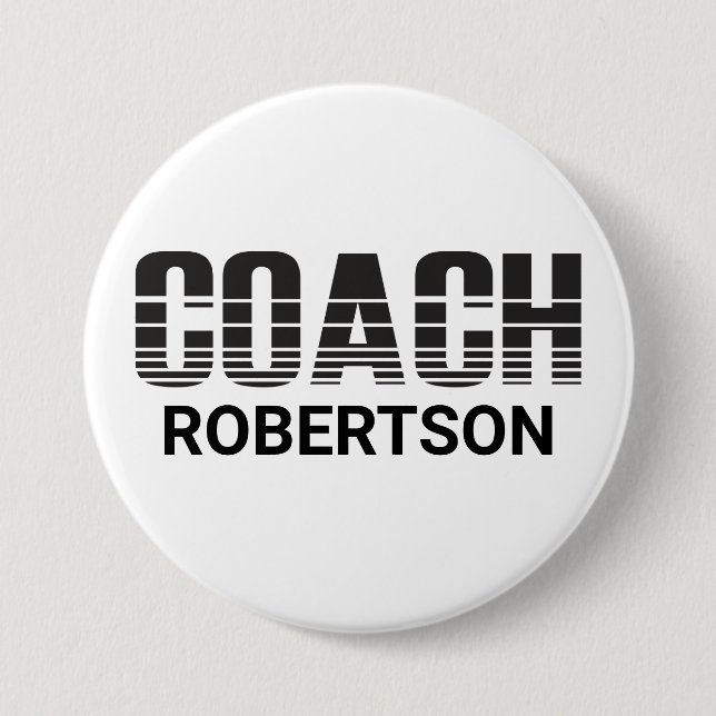 Badge Rond 7,6 Cm Entraîneur (Devant)
