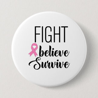 Badge Rond 7,6 Cm Épingle de sensibilisation au cancer du sein