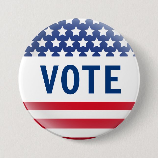 Badge Rond 7,6 Cm Épingle d'indicateur de vote (Devant)