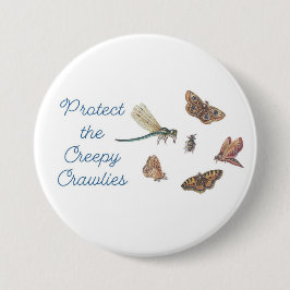 Badge Rond 7,6 Cm Épingle Protéger les Bestioles