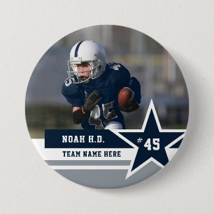Badge Rond 7,6 Cm Épingles à boutons de photo d'équipe de sport de 3