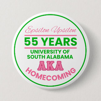 Badge Rond 7,6 Cm Epsilon Upsilon Custom Homecoming Pin