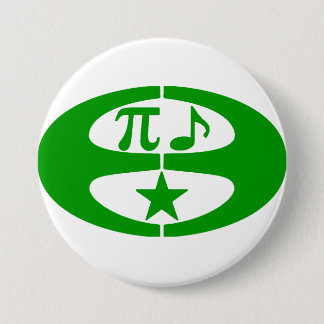 Badge Rond 7,6 Cm Espéranto de musique de maths - bouton de symbole