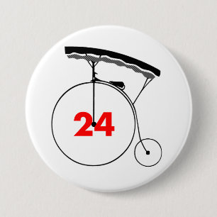 Badge Rond 7,6 Cm Esprit-Lecteur 24
