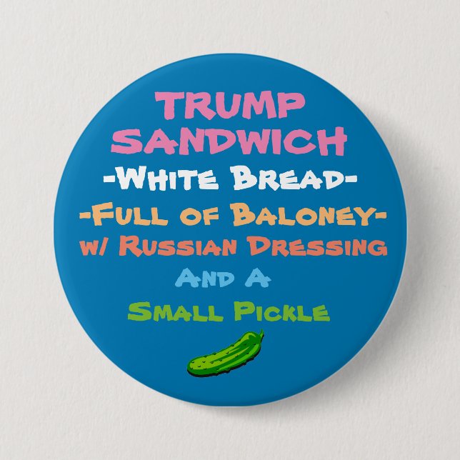 Badge Rond 7,6 Cm Essayez le sandwich à atout (Devant)