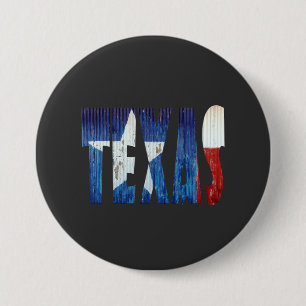 Badge Rond 7,6 Cm État du Texas