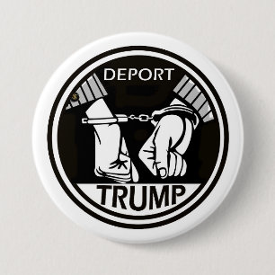 Badge Rond 7,6 Cm Expulsez Donald