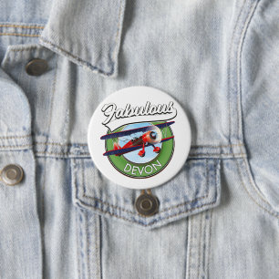 Badge Rond 7,6 Cm Fabuleux patch de voyage Devon.