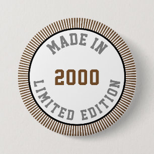 Badge Rond 7,6 Cm Fait en 2000