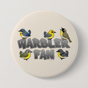 Badge Rond 7,6 Cm Fan de fauvette