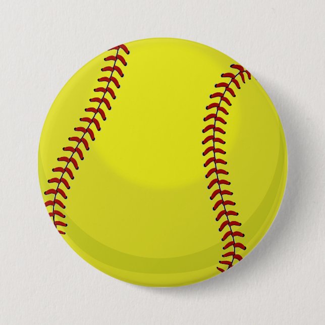 Badge Rond 7,6 Cm Fan du base-ball (Devant)