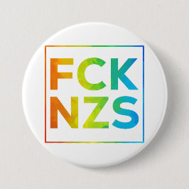 Badge Rond 7,6 Cm Fck NZS mit Rahmen