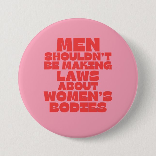 Badge Rond 7,6 Cm féministe "pro-choix" (Devant)
