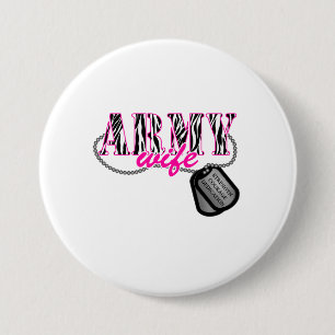 Badge Rond 7,6 Cm Femme de l'armée