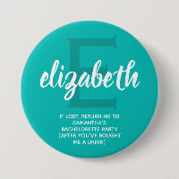 Fête de Bachelorette Turquoise personnalisée