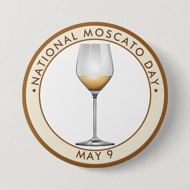 Badge Rond 7,6 Cm Fête nationale de Moscou, blanc (Devant)