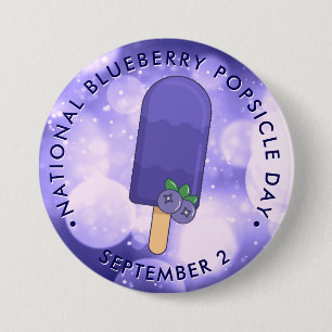 Badge Rond 7,6 Cm Fête nationale du bleuet