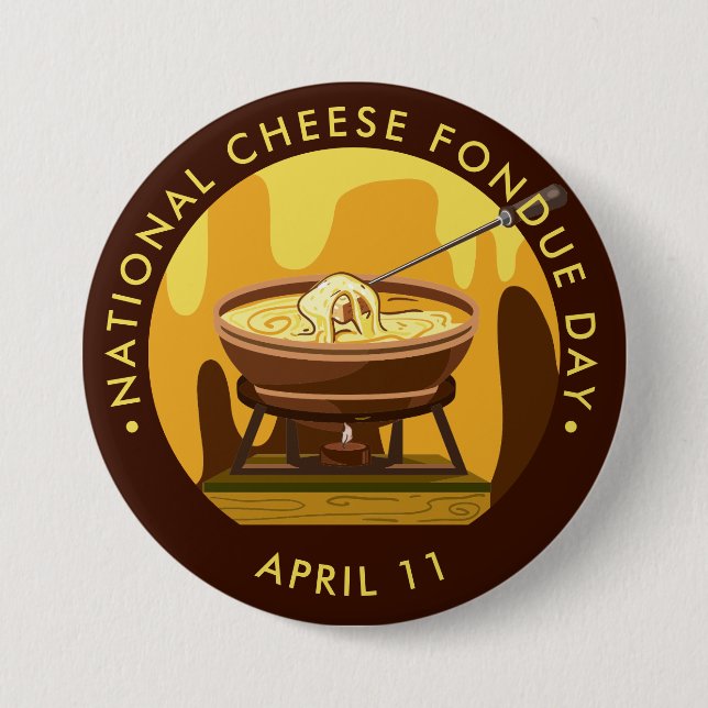Badge Rond 7,6 Cm Fête nationale du fromage (Devant)