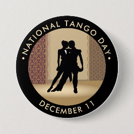 Badge Rond 7,6 Cm Fête nationale du Tango, danseuses