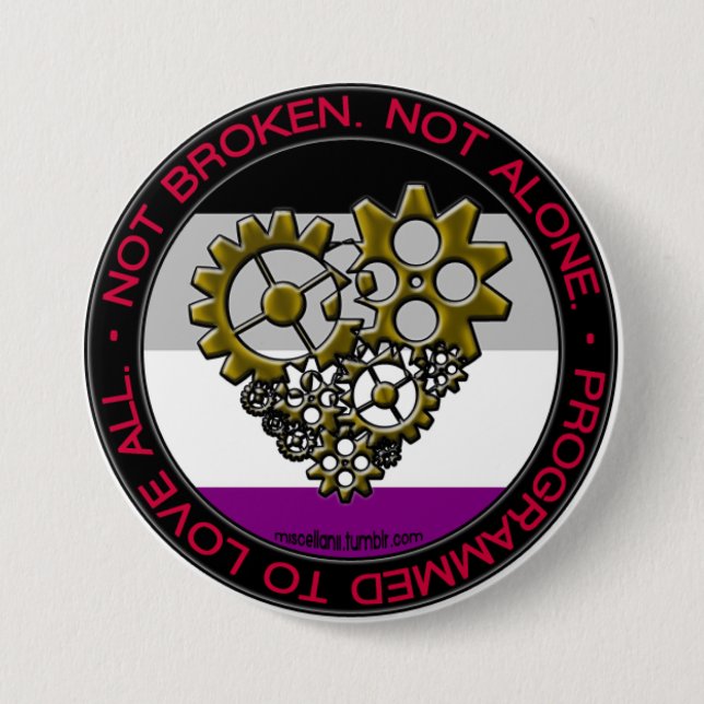 Badge Rond 7,6 Cm Fierté de robot d'as - grande (Devant)