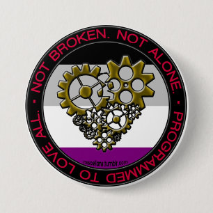 Badge Rond 7,6 Cm Fierté de robot d'as - grande