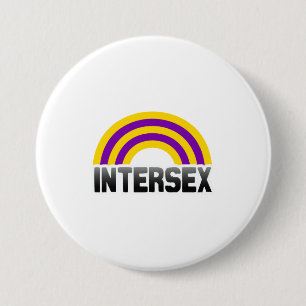 Badge Rond 7,6 Cm Fierté d'Intersex