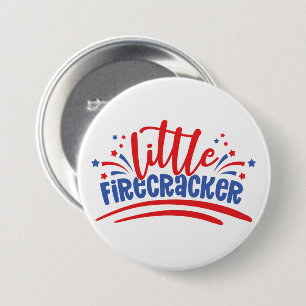 Badge Rond 7,6 Cm Firecracker 4 juillet