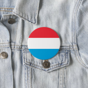 Badge Rond 7,6 Cm Flag of Luxembourg