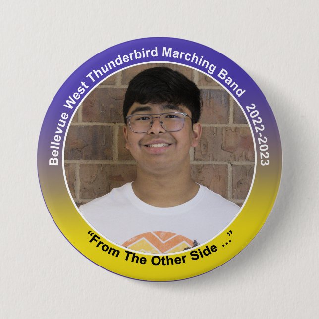 Badge Rond 7,6 Cm Flûte Ethan 9 (Devant)