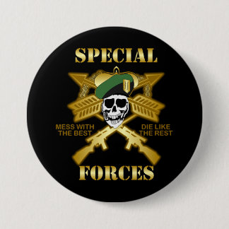 Badge Rond 7,6 Cm Forces spéciales