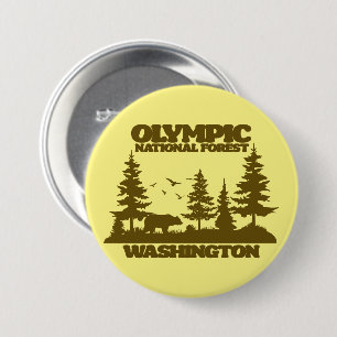 Badge Rond 7,6 Cm Forêt nationale olympique
