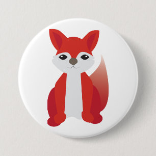 Badge Rond 7,6 Cm Fox