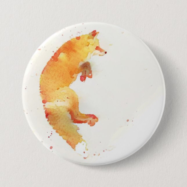 Badge Rond 7,6 Cm Fox (Devant)