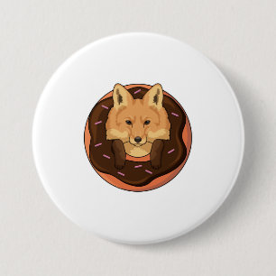 Badge Rond 7,6 Cm Fox