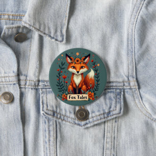 Badge Rond 7,6 Cm Fox Tales Boho Woodland Animal
