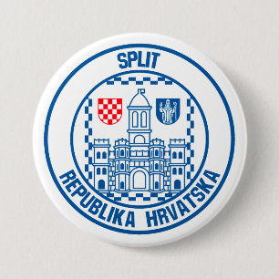 Badge Rond 7,6 Cm Fractionner l'Emblème arrondi