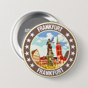 Badge Rond 7,6 Cm Francfort