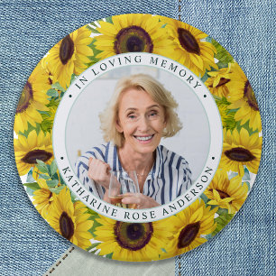 Badge Rond 7,6 Cm Funérailles En Mémoire Amoureuse Mémorial De Tourn